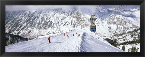 Framed Snowbird Ski Resort, Utah Print