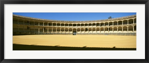 Framed Bullring, Plaza de Toros, Ronda, Malaga, Andalusia, Spain Print