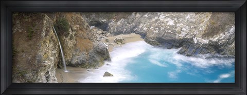 Framed McWay Falls, Julia Pfeiffer Burns State Park, Big Sur, California Print