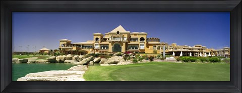 Framed Facade of a golf course, The Cascades Golf &amp; Country Club, Soma Bay, Hurghada, Egypt Print
