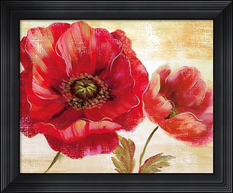 Framed Passion for Poppies I Print