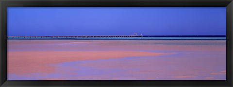 Framed Pier in the sea, Soma Bay, Hurghada, Egypt Print