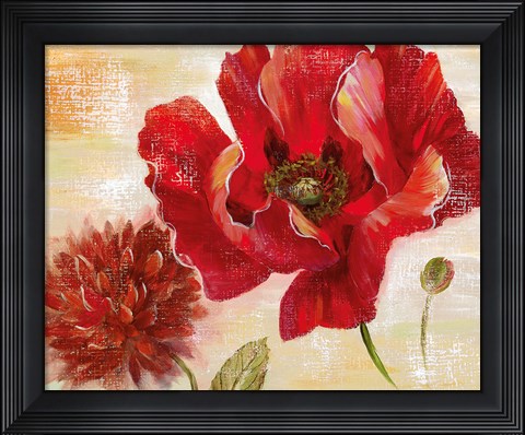 Framed Passion for Poppies II Print