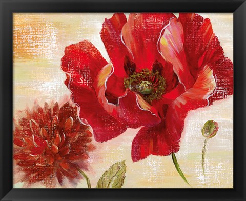 Framed Passion for Poppies II Print