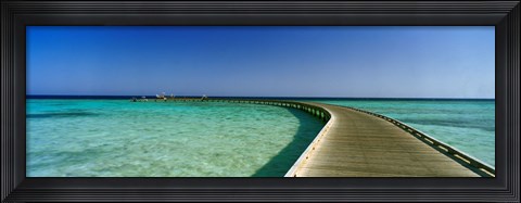 Framed Soma Bay Pier, Hurghada, Egypt Print