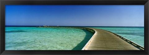 Framed Soma Bay Pier, Hurghada, Egypt Print