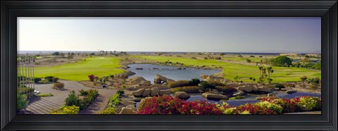 Framed Pond in a golf course, The Cascades Golf &amp; Country Club, Soma Bay, Hurghada, Egypt Print
