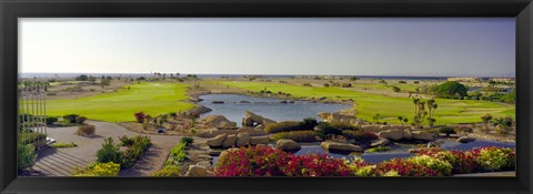 Framed Pond in a golf course, The Cascades Golf &amp; Country Club, Soma Bay, Hurghada, Egypt Print