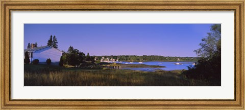 Framed Buildings in a national park, Acadia National Park, Mount Desert Island, Hancock County, Maine, USA Print