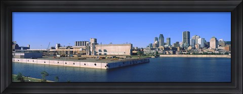 Framed City at the waterfront, Montreal, Quebec, Canada 2009 Print