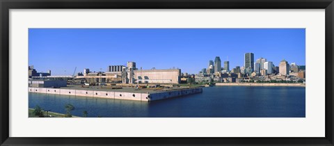 Framed City at the waterfront, Montreal, Quebec, Canada 2009 Print