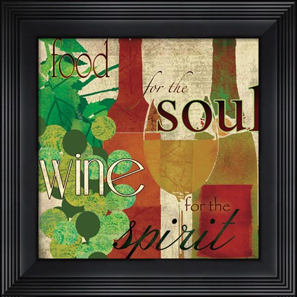 Framed Wine for the Spirit Print