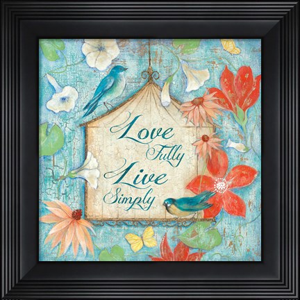 Framed Love Fully Print