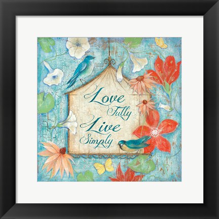 Framed Love Fully Print