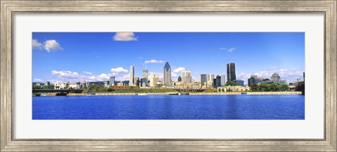 Framed City at the waterfront, Lachine Canal, Montreal, Quebec, Canada 2009 Print