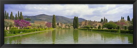 Framed Pond at a villa, Hadrian&#39;s Villa, Tivoli, Lazio, Italy Print