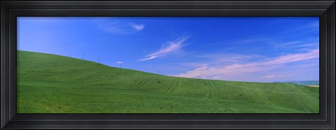 Framed Landscape, San Quirico d&#39;Orcia, Orcia Valley, Siena Province, Tuscany, Italy Print