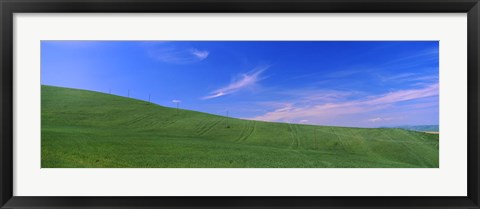 Framed Landscape, San Quirico d&#39;Orcia, Orcia Valley, Siena Province, Tuscany, Italy Print