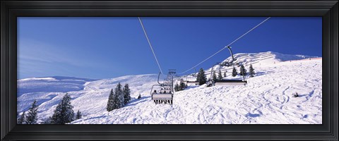 Framed Ski resort, Reith Im Alpbachtal, Tyrol, Austria Print