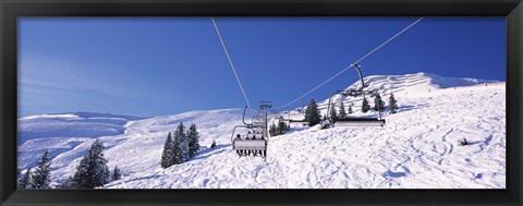 Framed Ski resort, Reith Im Alpbachtal, Tyrol, Austria Print