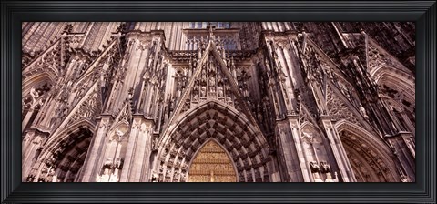 Framed Architectural detail of a cathedral, Cologne Cathedral, Cologne, North Rhine Westphalia, Germany Print