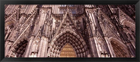 Framed Architectural detail of a cathedral, Cologne Cathedral, Cologne, North Rhine Westphalia, Germany Print