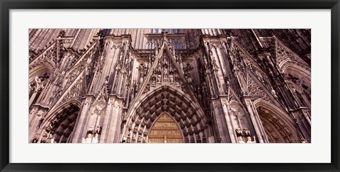 Framed Architectural detail of a cathedral, Cologne Cathedral, Cologne, North Rhine Westphalia, Germany Print