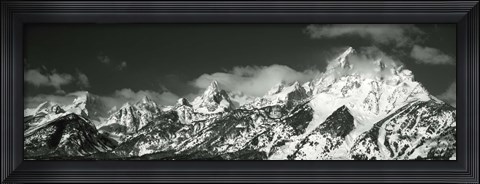 Framed Mountain range, Grand Teton National Park, Wyoming, USA Print