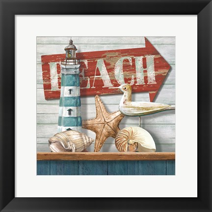 Framed Beach Print