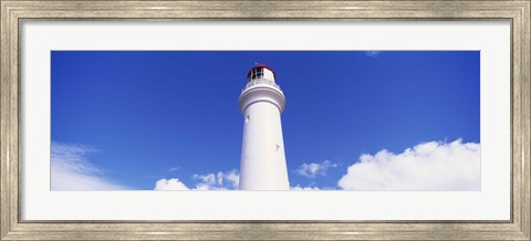Framed Low angle view of a lighthouse, Cape Otway Lighthouse, Great Ocean Road, Victoria, Australia Print
