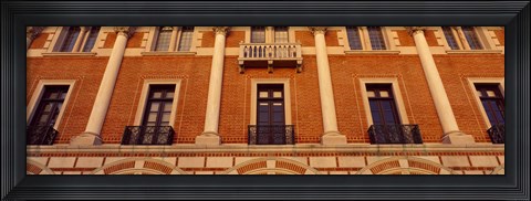 Framed Low angle view of an educational building, Rice University, Houston, Texas, USA Print