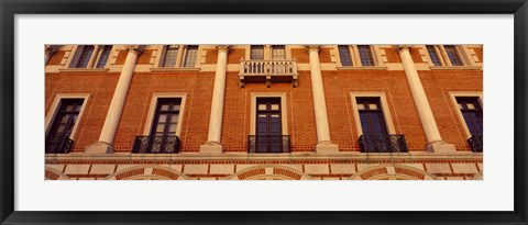 Framed Low angle view of an educational building, Rice University, Houston, Texas, USA Print