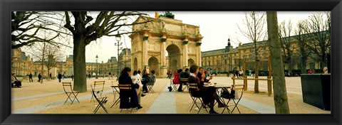 Framed Arc De Triomphe Du Carrousel, Musee Du Louvre, Paris, Ile-de-France, France Print