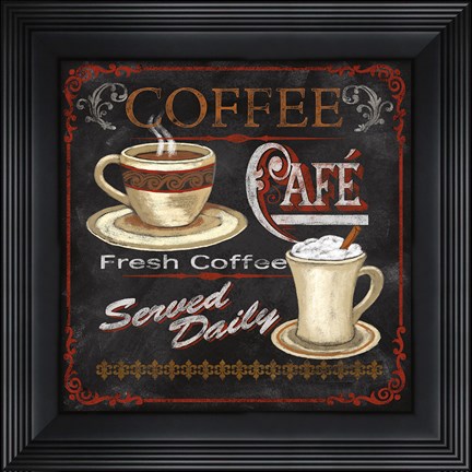 Framed Coffee Cafe Print