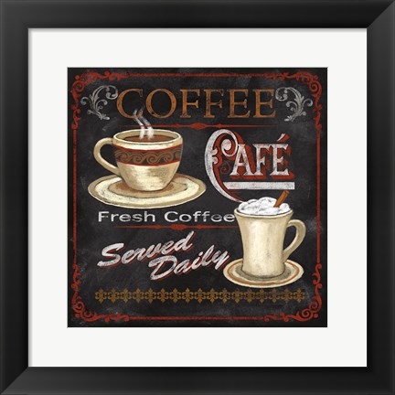 Framed Coffee Cafe Print