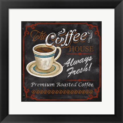 Framed Coffee House Print