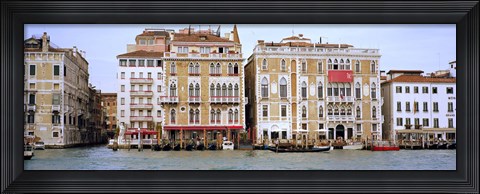 Framed Palazzi facades along the canal, Grand Canal, Venice, Veneto, Italy Print