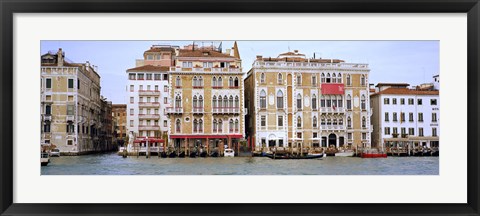 Framed Palazzi facades along the canal, Grand Canal, Venice, Veneto, Italy Print