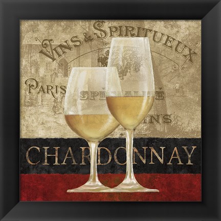 Framed Chardonnay Print