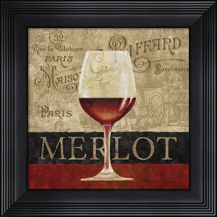 Framed Merlot Print