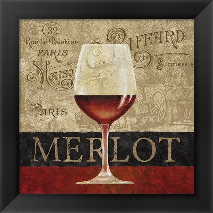 Framed Merlot Print