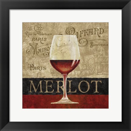 Framed Merlot Print