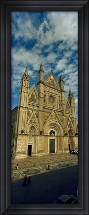 Framed Facade of a cathedral, Duomo Di Orvieto, Orvieto, Umbria, Italy Print