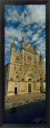 Framed Facade of a cathedral, Duomo Di Orvieto, Orvieto, Umbria, Italy Print