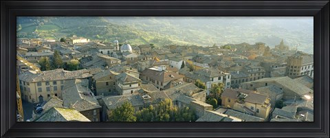 Framed Houses in a town, Orvieto, Umbria, Italy Print