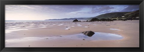 Framed Beach, Putsborough, North Devon, Devon, England Print