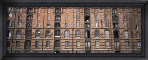 Framed Low angle view of warehouses in a city, Speicherstadt, Hamburg, Germany Print