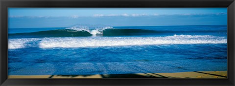 Framed Waves in the ocean, North Shore, Oahu, Hawaii Print