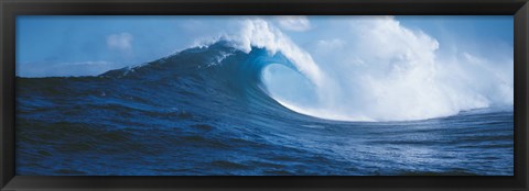 Framed Waves splashing in the sea, Hawaii Print