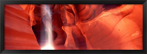 Framed Rock formations in Antelope Canyon, Arizona Print